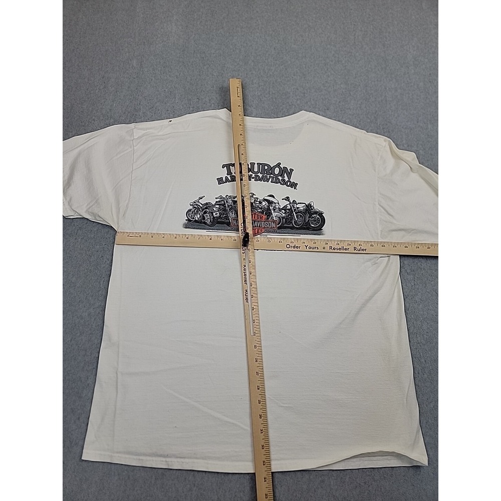 Harley Davidson Hanes Shirt Mens 2XL White Veracruz Mexico Biker Motorcycle READ - Picture 6 of 12